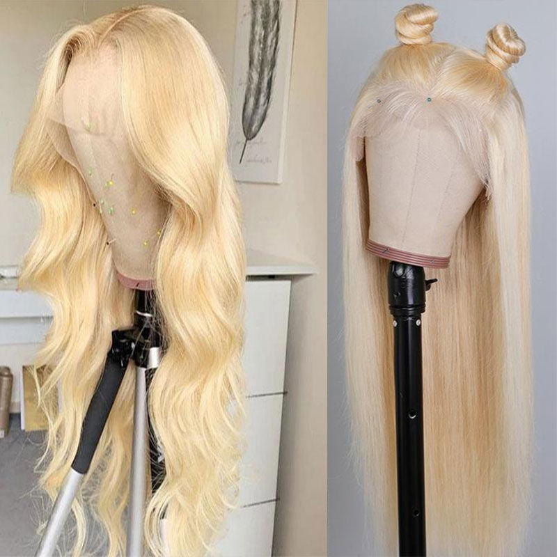 Thumbnail: 613 Lace Front Wig,613 Hd Lace Frontal Wig,Blonde 613 Full Lace Wig Human Hair