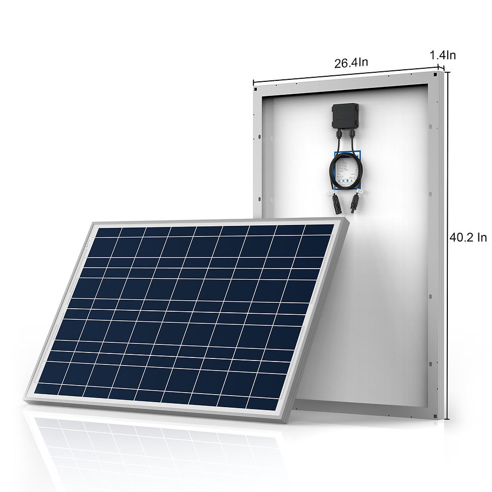 Thumbnail: ACOPOWER 300W 12V  Poly Solar RV Kits, 30A MPPT Charge Controller