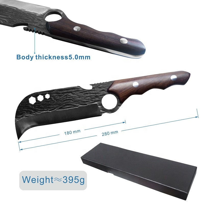 Thumbnail: 7-Inch Hand-Forged Full Tang Cleaver Knife