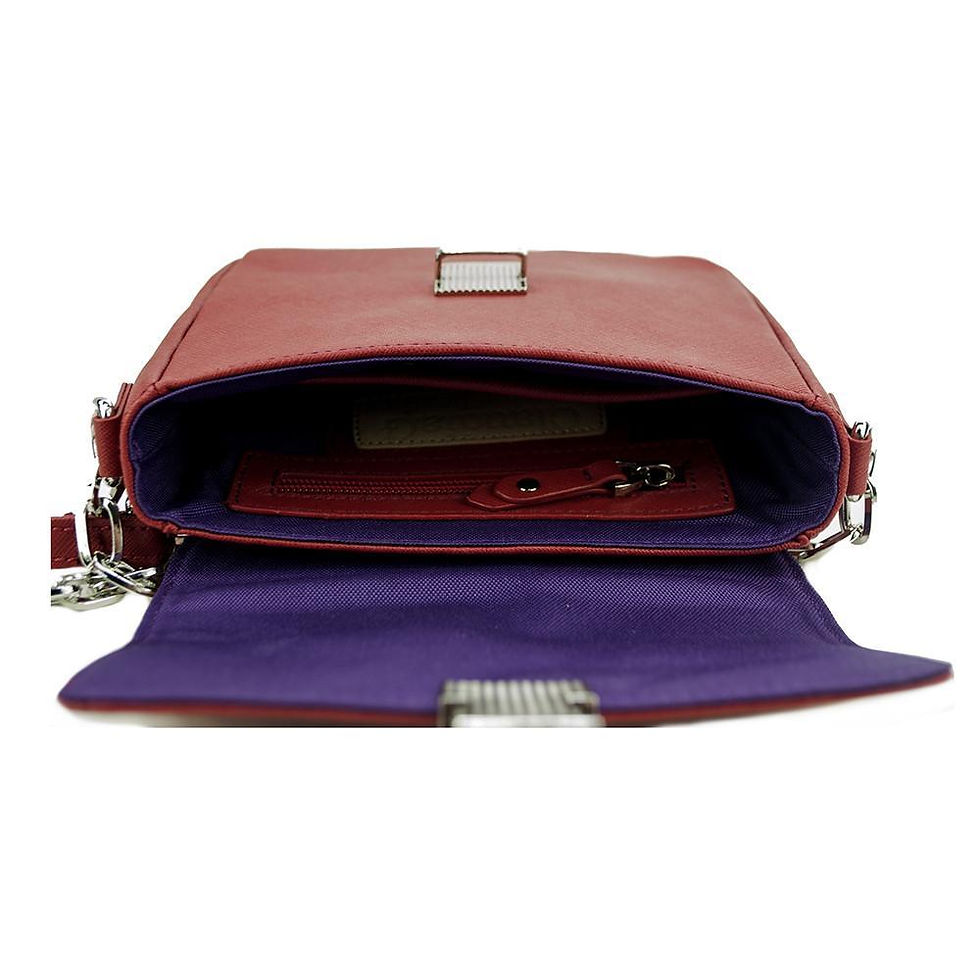 Thumbnail: Tiny Leather Handbag -Cabernet (Option 1)