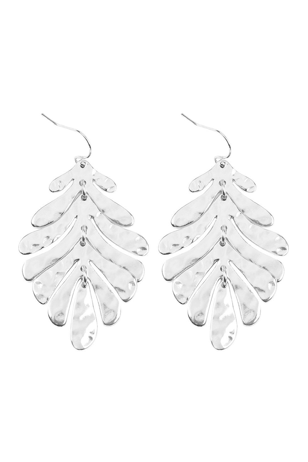 Thumbnail: Fish Hook Cast Metal Earrings