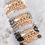 Thumbnail: Hdb2996 - "Blessed" Charm Multiline Beaded Bracelet