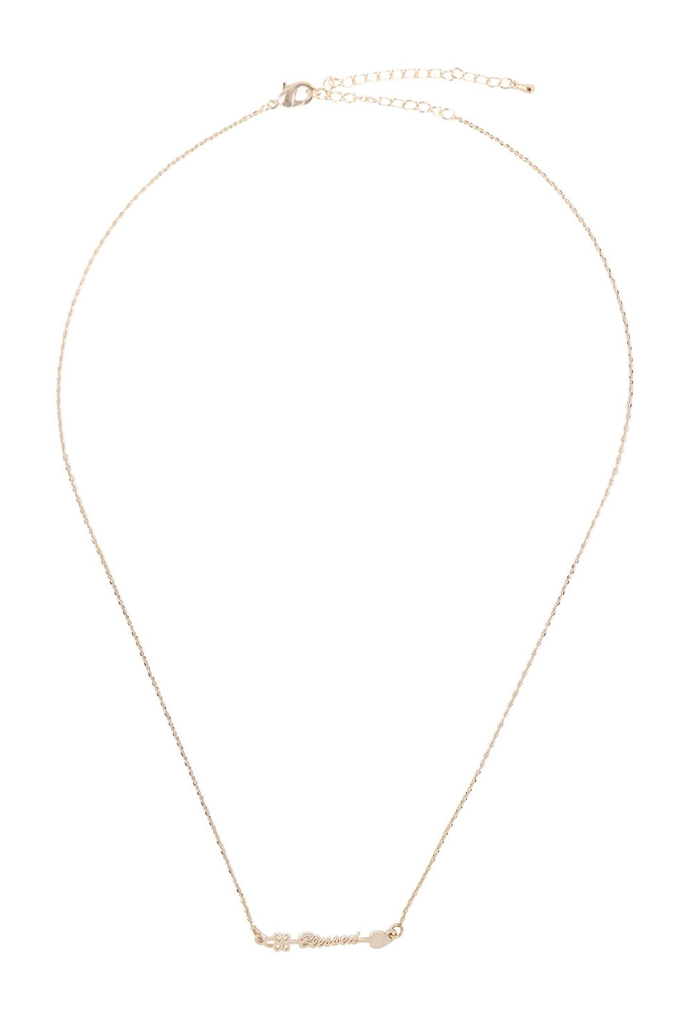 Arrow Letter Blessed Pendant Necklace