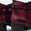 Thumbnail: Maroon Blocked Mid Heeled Ankle Boots With Round Toe