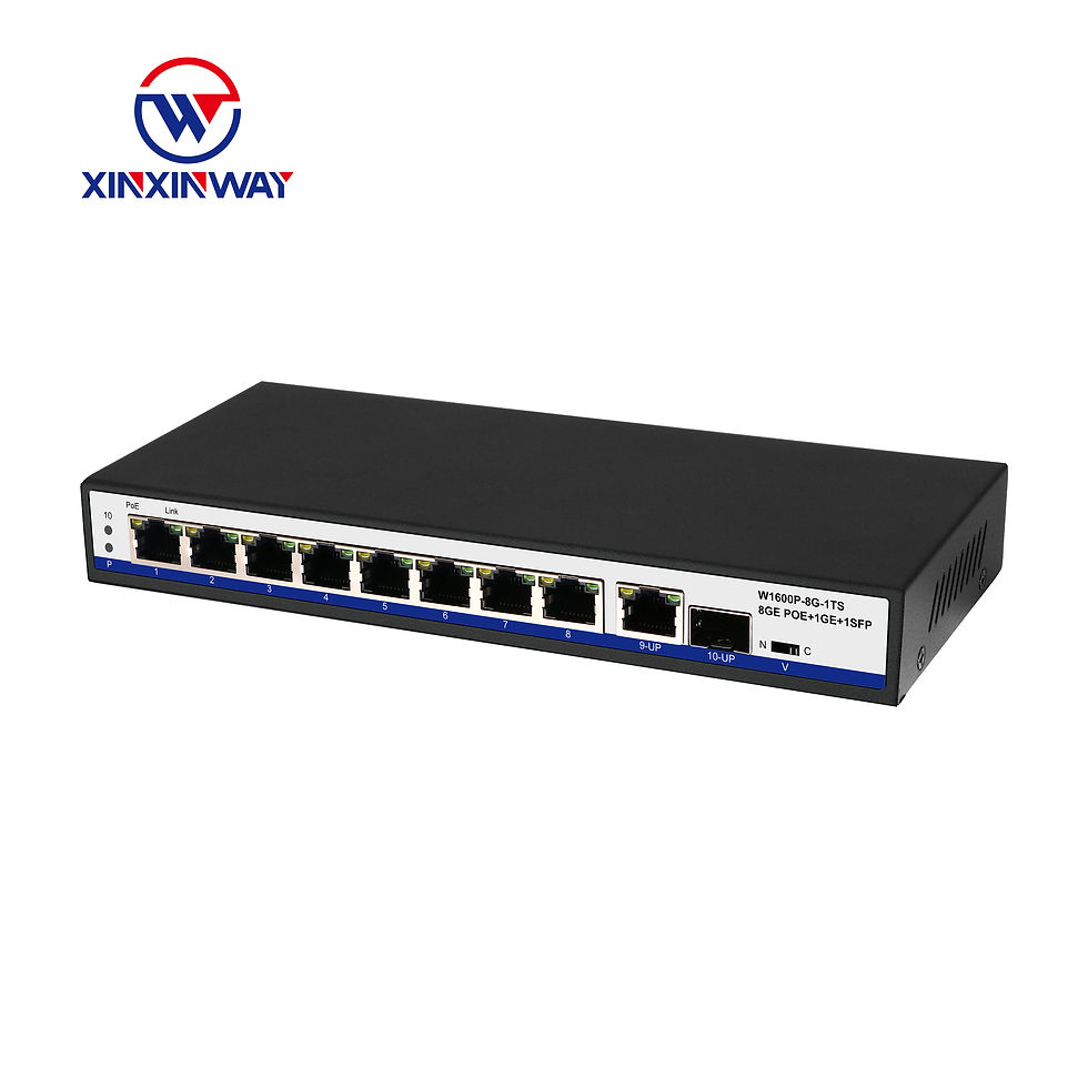 Thumbnail: PoE Switch 8 Ports of 10/100/1000M with 2 Gigabit Uplink Ports