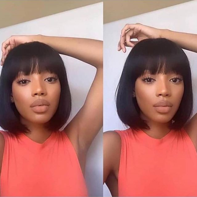 Thumbnail: 13x4 Virgin Human Hair Full Glueless Lace Front Wigs