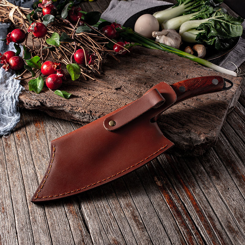 Thumbnail: 6-Inch Hand Forged High Carbon Steel Boning Knife With Cover Sheath