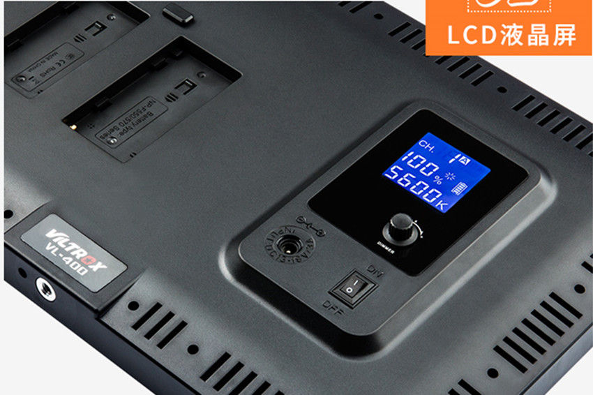 Thumbnail: VILTROX VL-400 Super slim Bi-color 3300-5600K Wireless Remote LED Video Light f