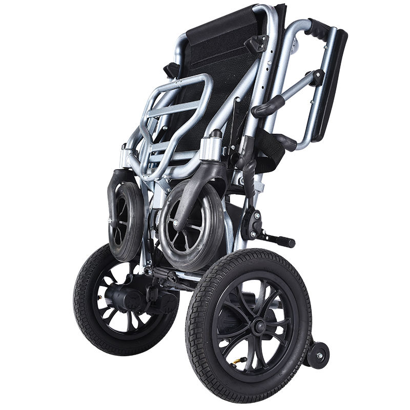 Thumbnail: Hot-selling lightweight drive motor aluminum alloy foldable electric wheelchair