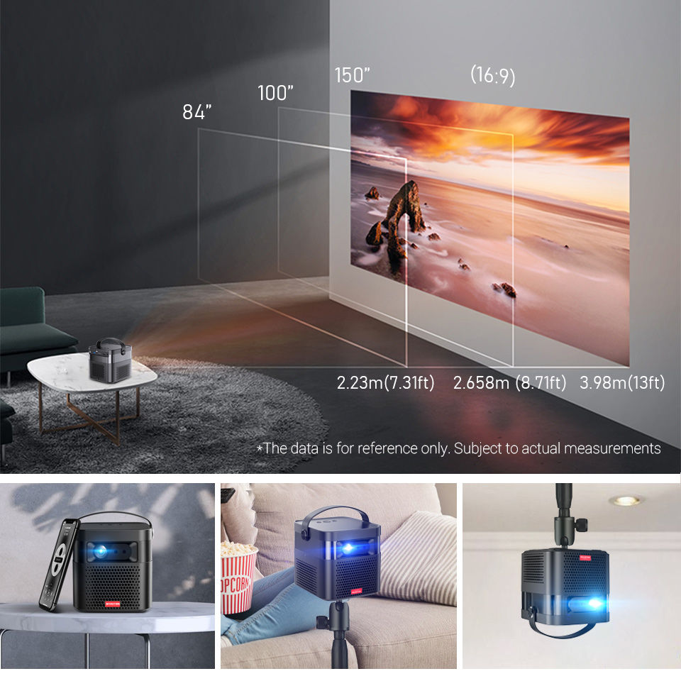 Thumbnail: Portable Smart Android 4K Projector with Handle