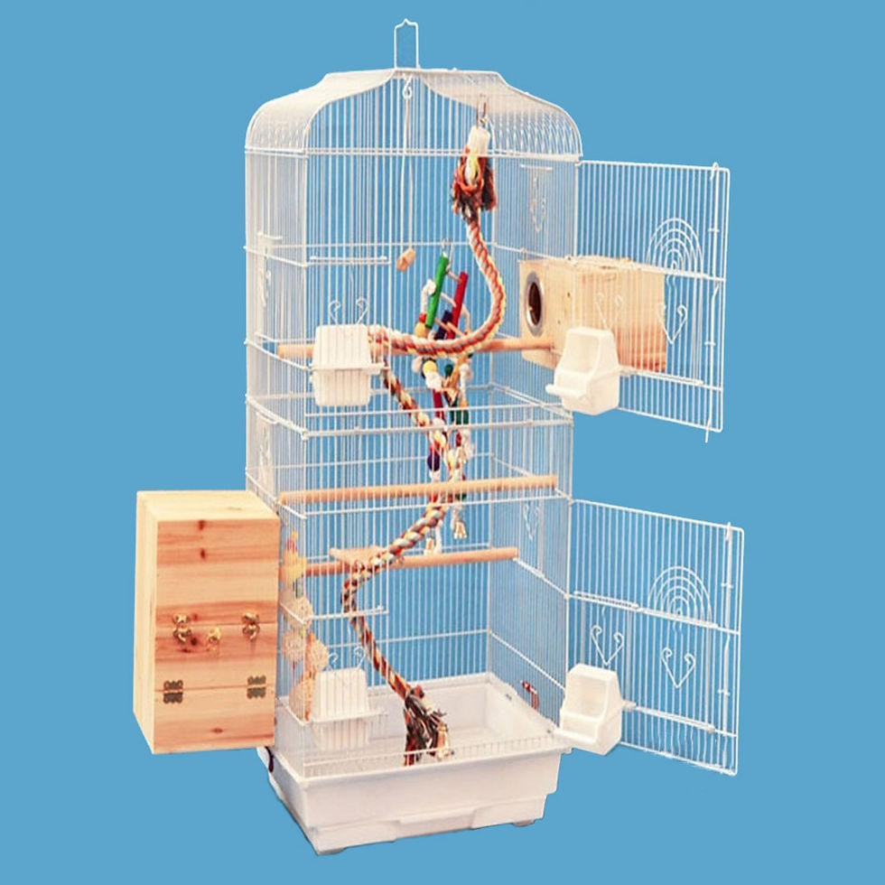 Thumbnail: []PETCOME Steel Wire Bird Cage