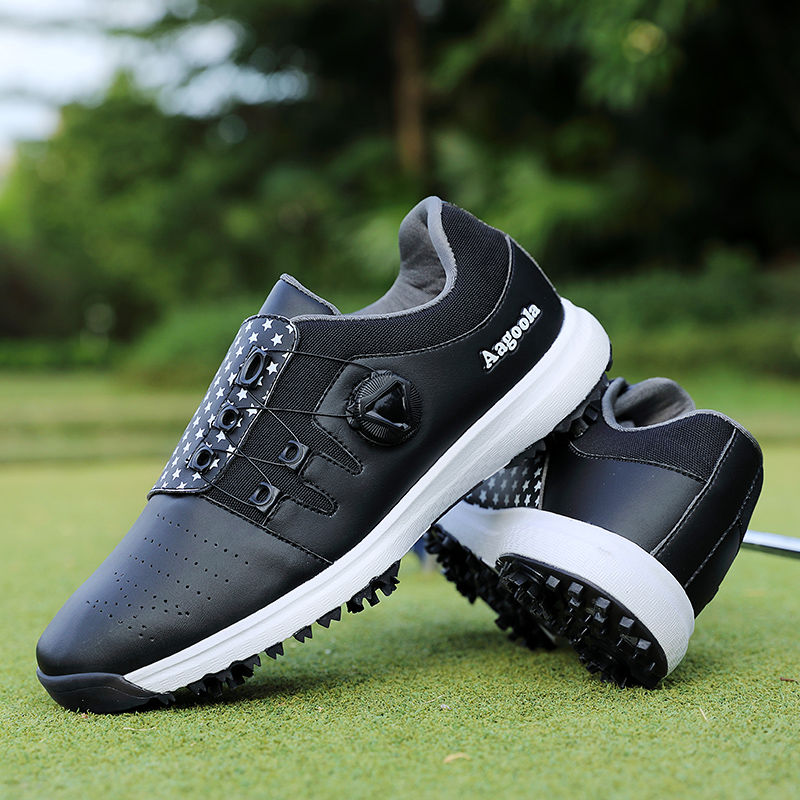 Thumbnail: Golf Shoes for Men Non-slip Leather
