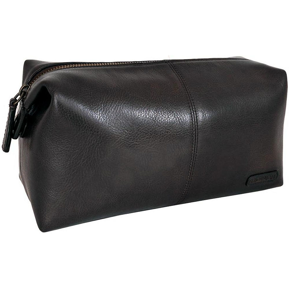 Thumbnail: Charles Leather Shave Toilet/Travel Kit With Waterproof Interior