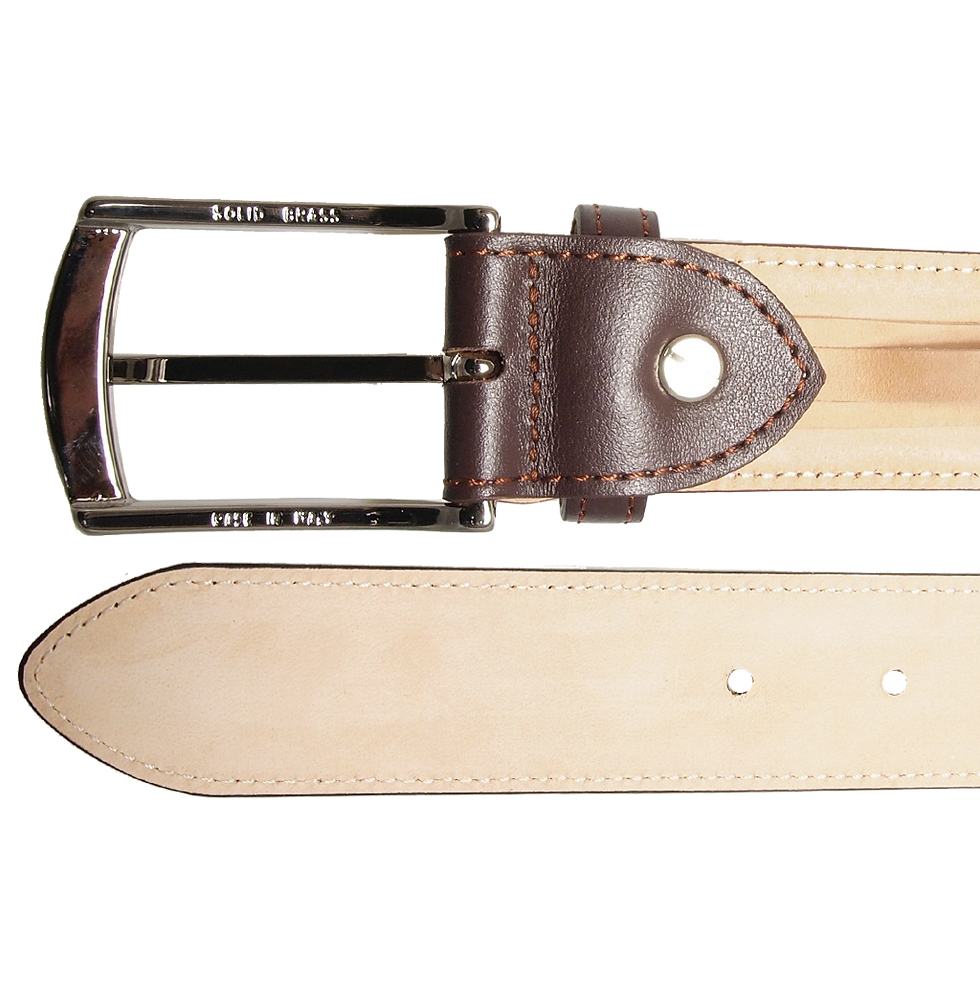 Thumbnail: 34 Mm Sartorial Buffed Leather Belt Brown