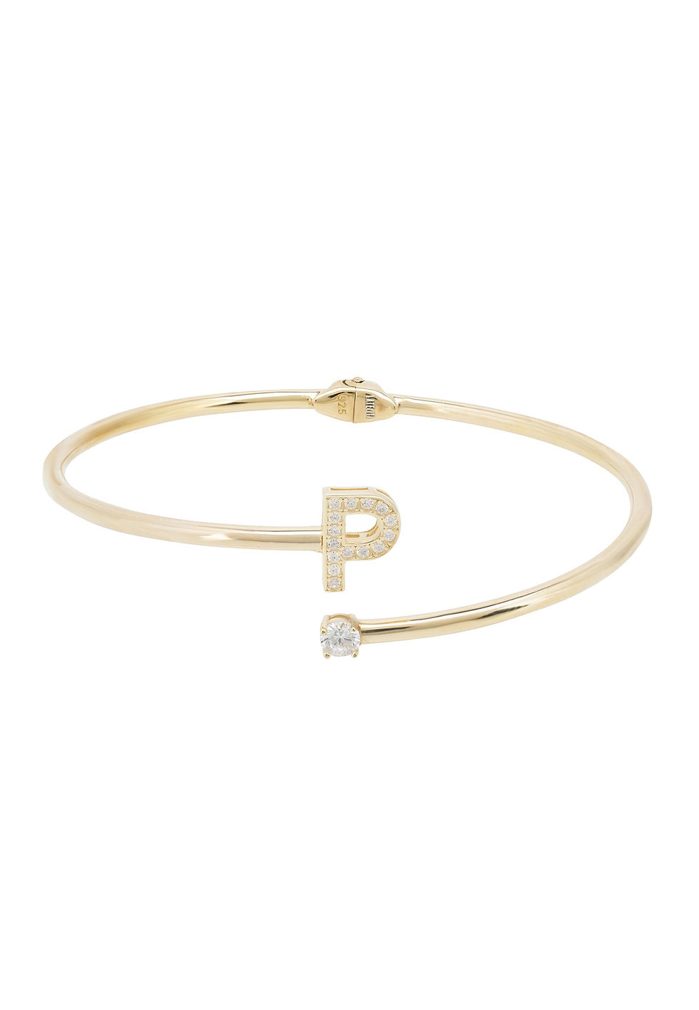 Thumbnail: Initial Bangle Gold P