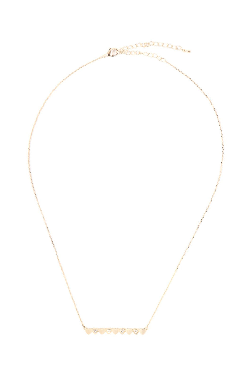 Heart Aligned Pendant Necklace