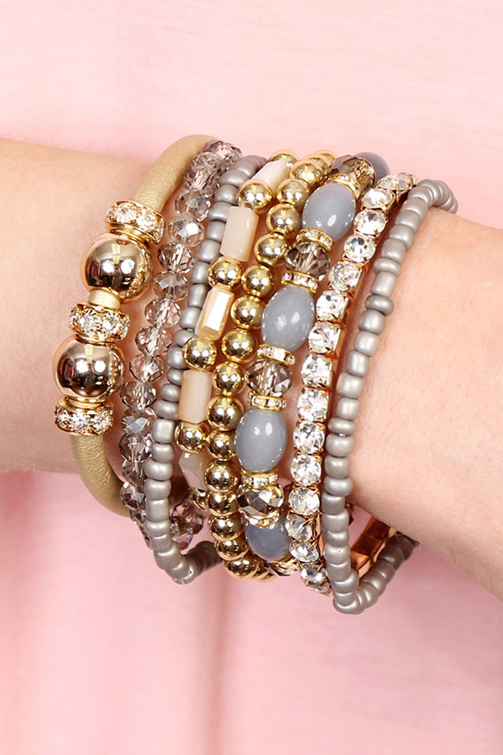 Thumbnail: Hdb1940 - Classic Multibeaded Bracelet Set