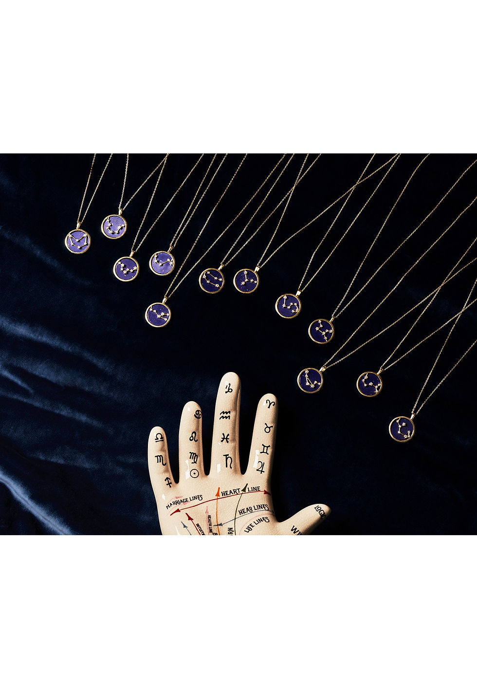 Thumbnail: Zodiac Lapis Lazuli Gemstone Star Constellation Pendant Necklace Silver Virgo