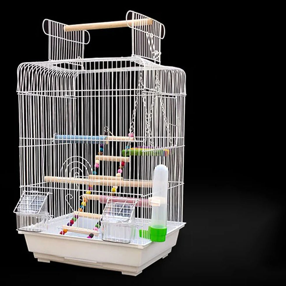 Thumbnail: []Metal Luxury Hanging Breeding Cage