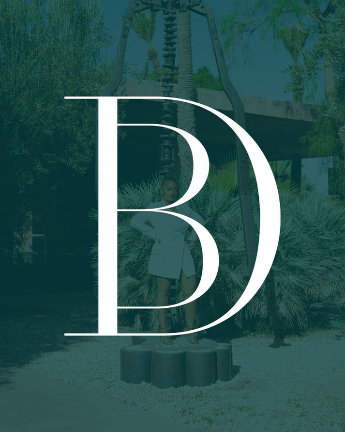 Bernita Dillard logo mark on a green background