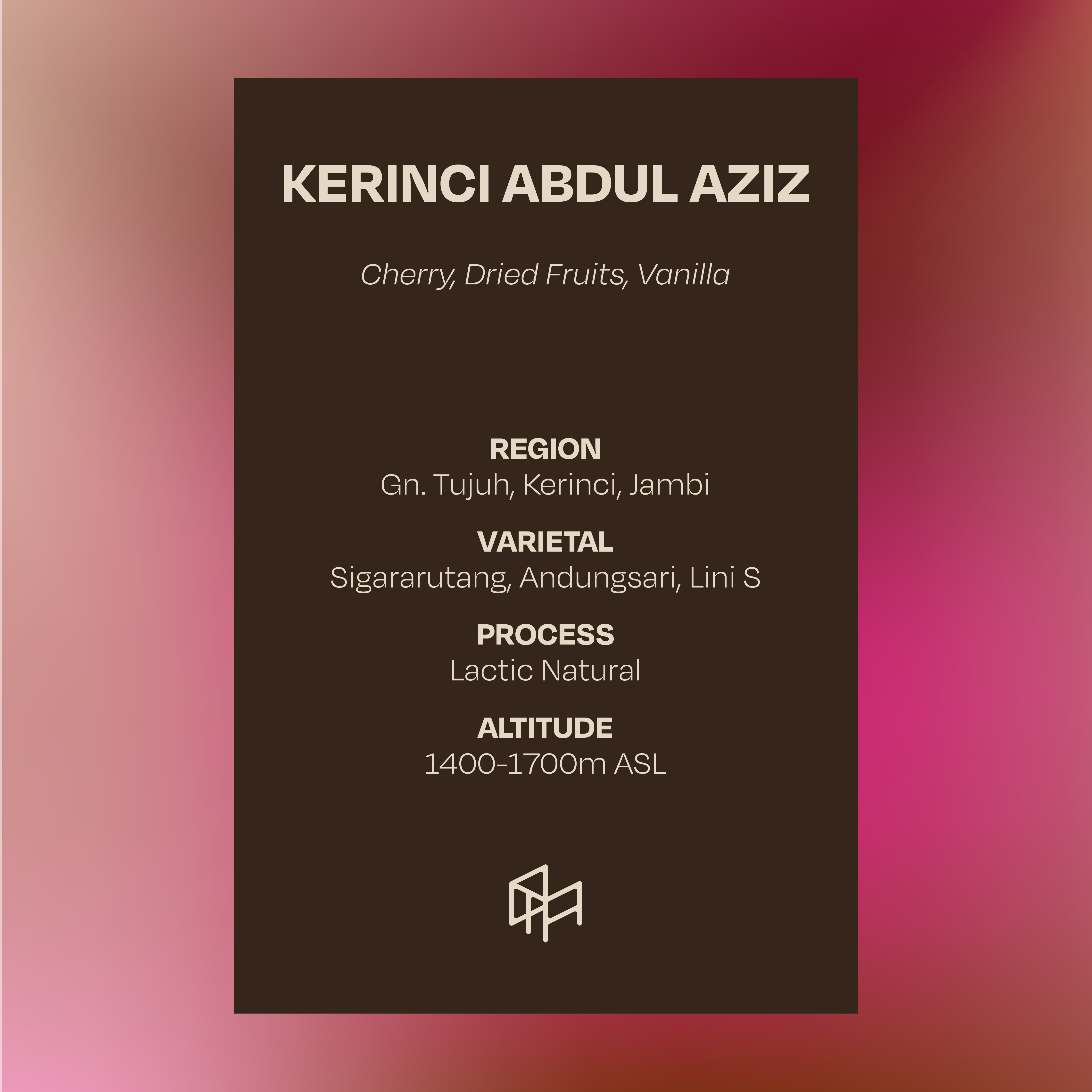 Kerinci Lactic Natural (Espresso) - Single Origin
