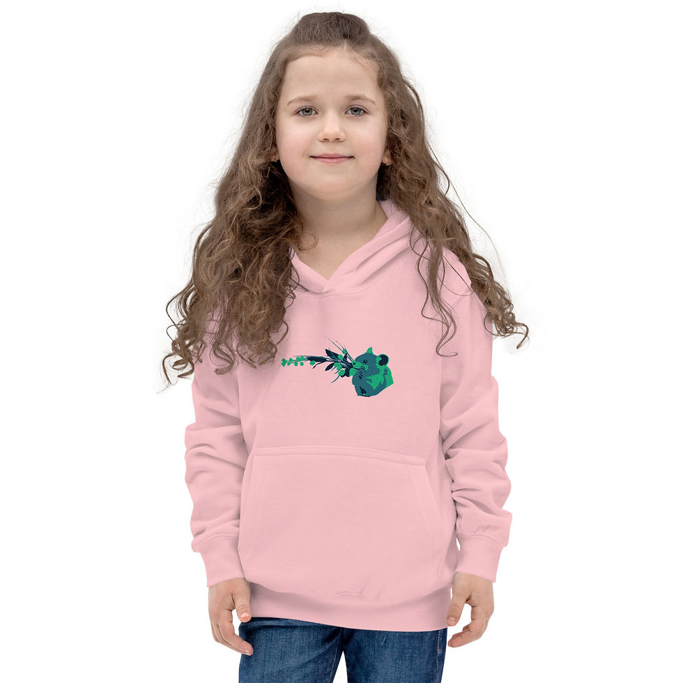 Thumbnail: Teal Pika Kids Hoodie