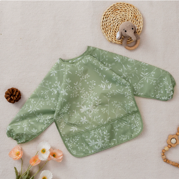 Miniatura: 1 Pc Waterproof Baby Bibs Cute Infant Eating Child Drawing Long Sleeve Apron