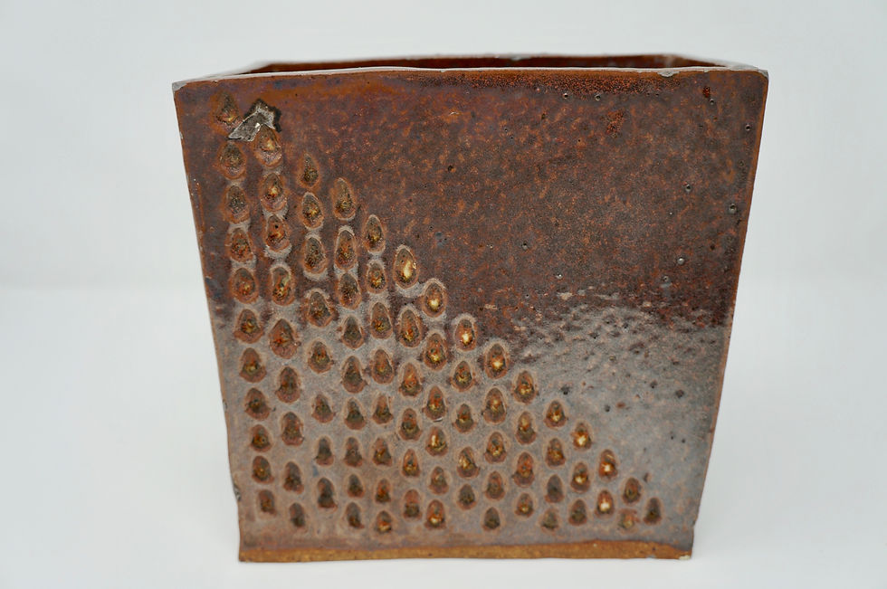 Thumbnail: Studio Pottery - Rectangular 1980 Planter