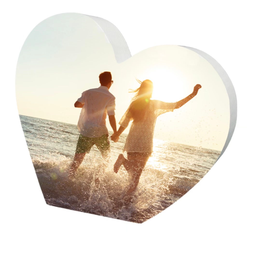 Personalized wood heart