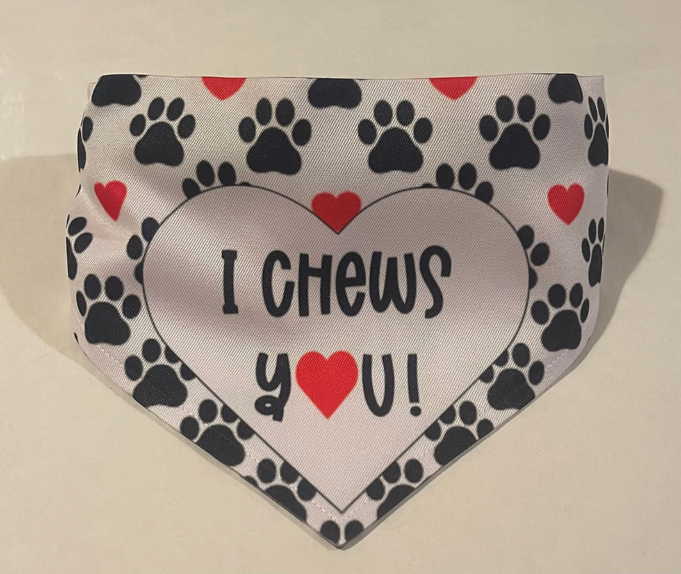 Thumbnail: Custom dog scarf with collar