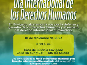 Celebración del Día Internacional de los Derechos Humanos en Envigado