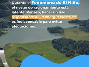 EPM llama al ahorro de energía para proteger los embalses ante el Fenómeno de El Niño