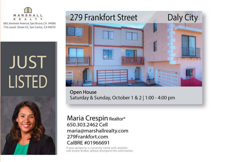 Maria Crespin Real Estate Marshall Realty San Bruno