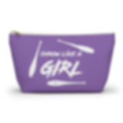 Throw Like A Girl - Purple T Bottom Ball Bag