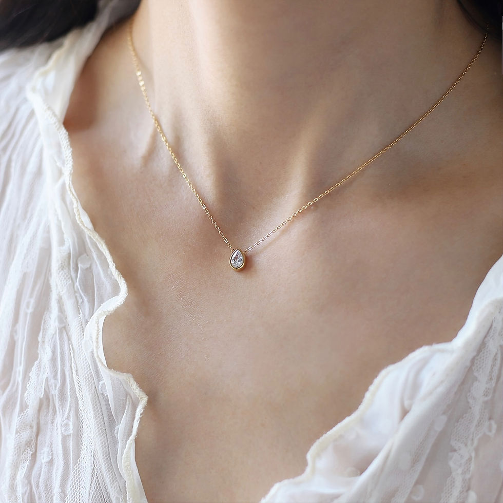 Thumbnail: Iris necklace - 18K Gold Plated
