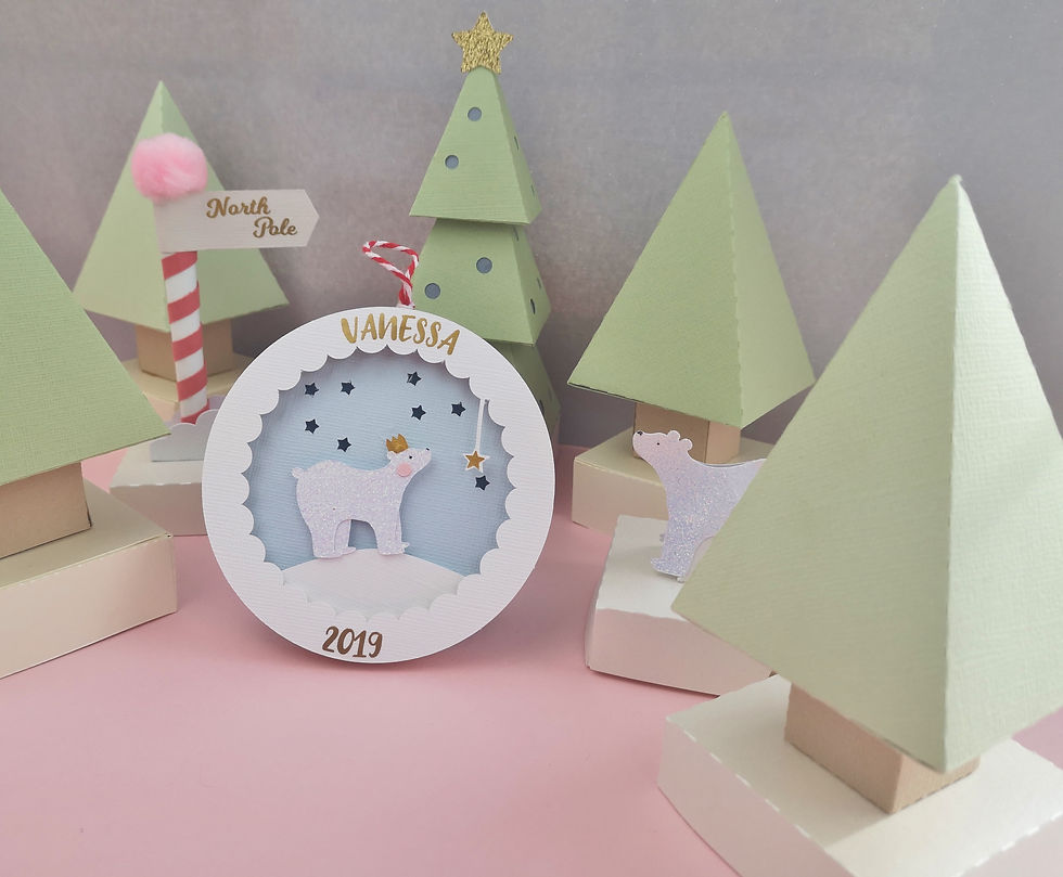 Thumbnail: Polar Bear Light Up Christmas Bauble
