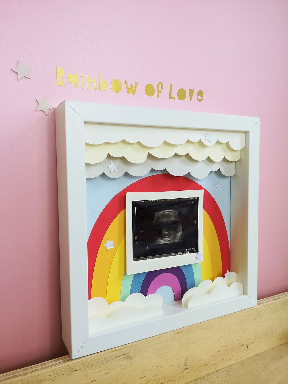 Thumbnail: Rainbow Baby Scan Photo Frame