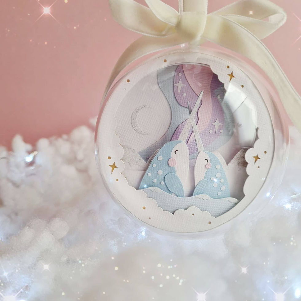 Thumbnail: Narwhal Northern Lights Bauble
