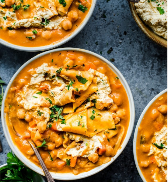 instant pot pumpkin lasagna soup