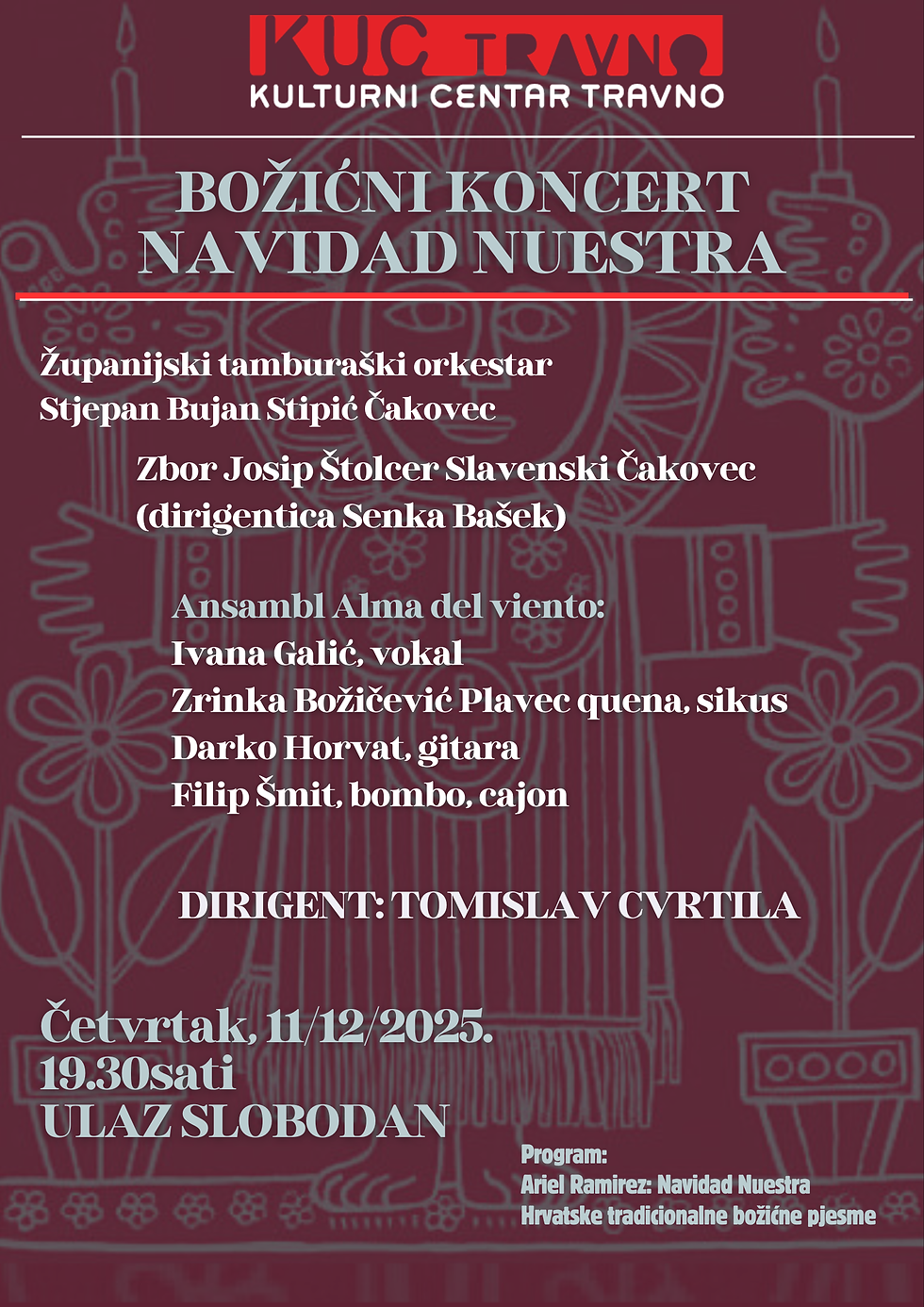 ZAGREB KUC Travno: Navidad nuestra