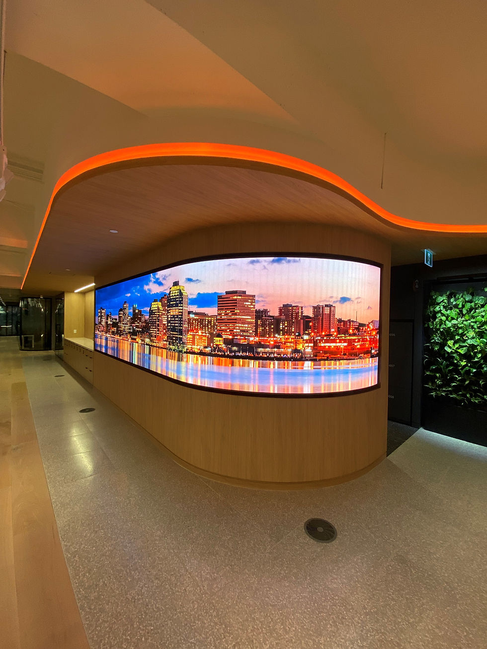 PWC Curved Wall