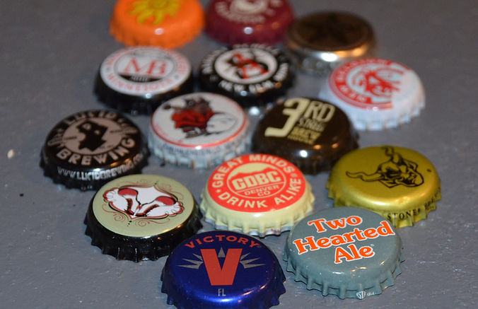 Neat Little Nest: Organizing A Man's Work Shop #Bikes #Men #Workshop #Garage #ManCave #Upcycle #DIY #Beer #BeerCap #Magnets