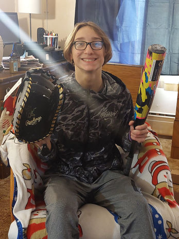 Greg's new baseball gear!