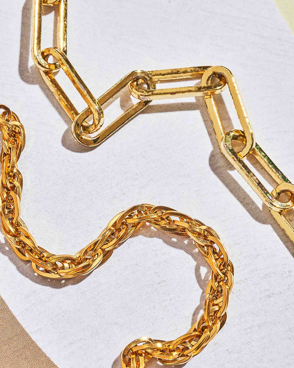 Thumbnail: BIG PAPER CLIP CHAIN NECKLACE