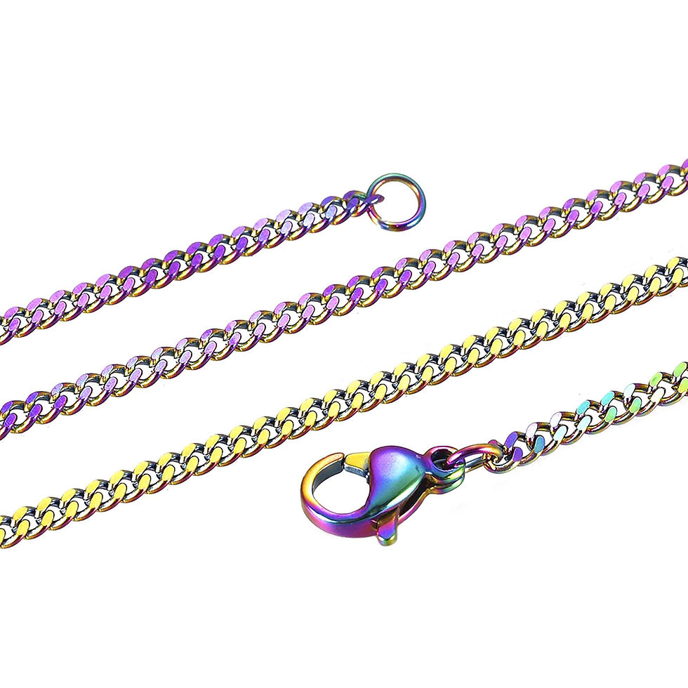 Miniature : THE HANDY SCOOPER RAINBOW CHAIN NECKLACE
