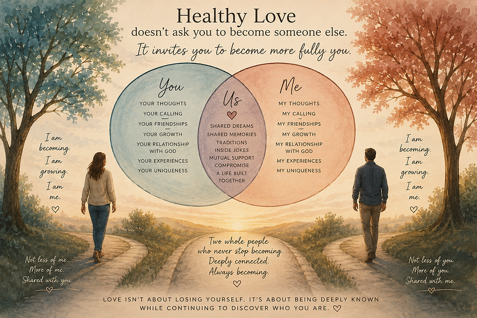 Ven Diagram of healthy love
