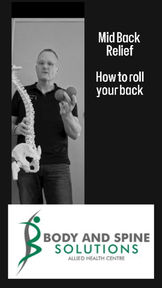 using tennis balls to roll the mid back