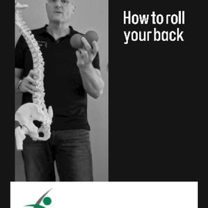 using tennis balls to roll the mid back