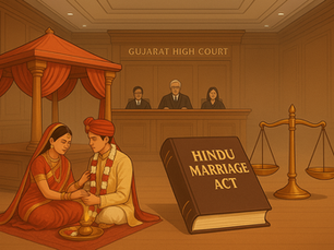 Gujarat High Court emphasizing that foreign citizenship or domicile does not affect marriages under the Hindu Marriage Act.