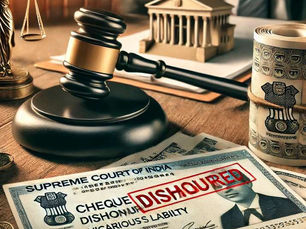 Supreme Court Clarifies Cheque Dishonour Law on Liability of Persons in Charge of Company/Firm